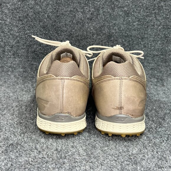 Skechers Go Golf Elite 2 Spikeless Golf Shoes Mens Size 11.5 Tan Leather Sneaker - Picture 5 of 11